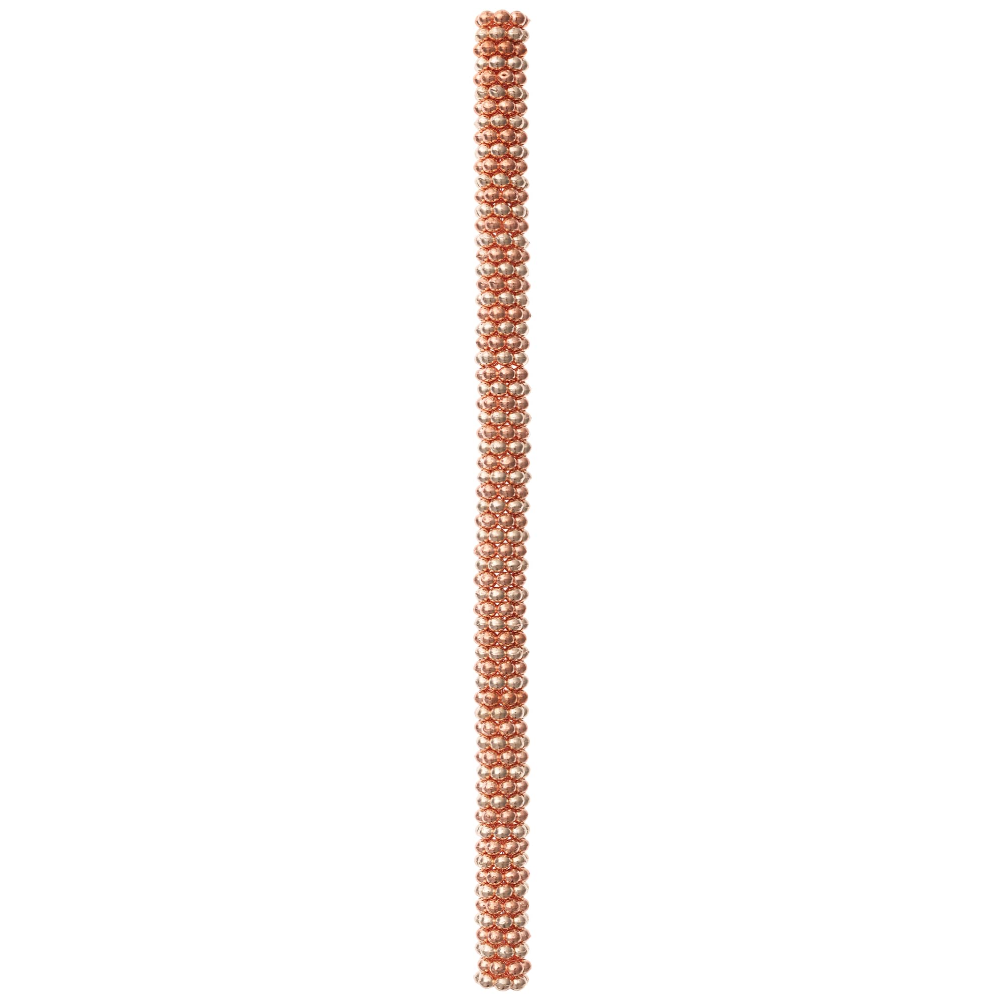 Rose Goldtone Metal Rondelle Beads, 8mm by Bead Landing™